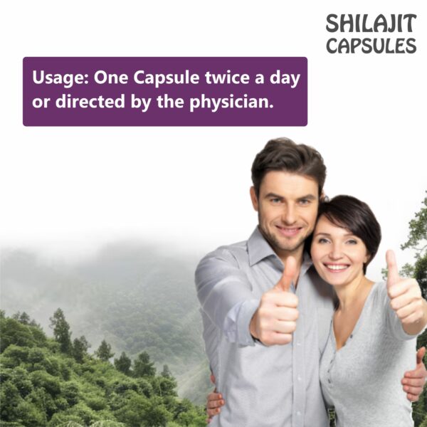 Usage of shilajit capsules