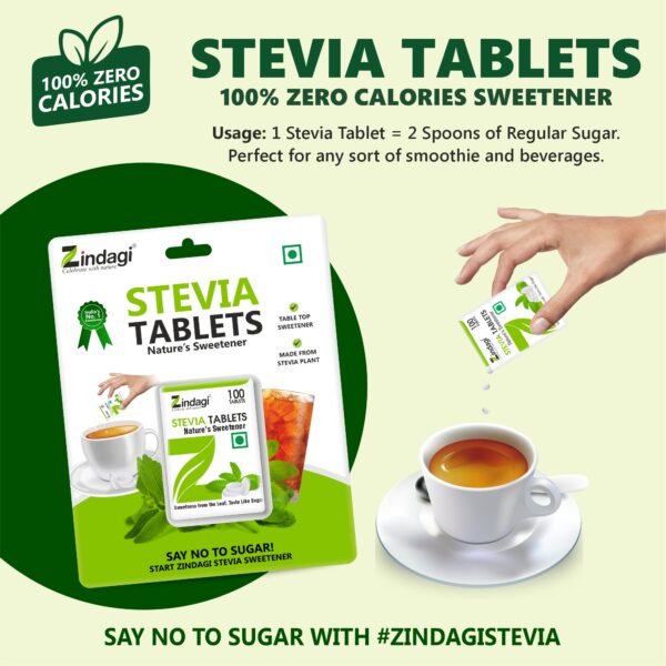 Plant based stevia tablets