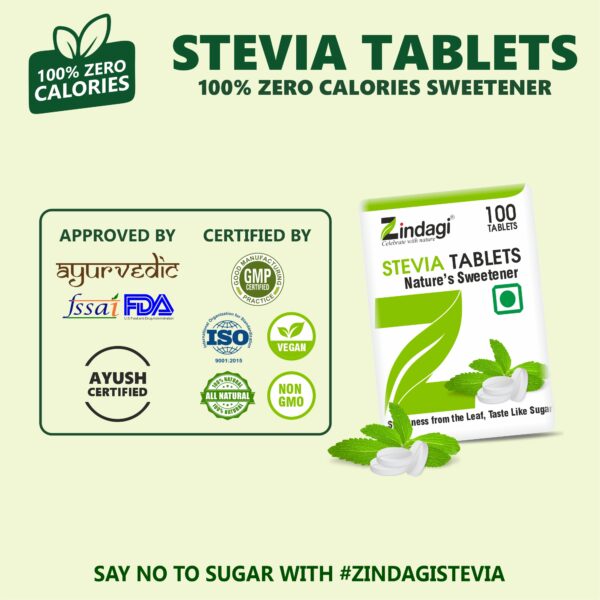 Certification of stevia tablets