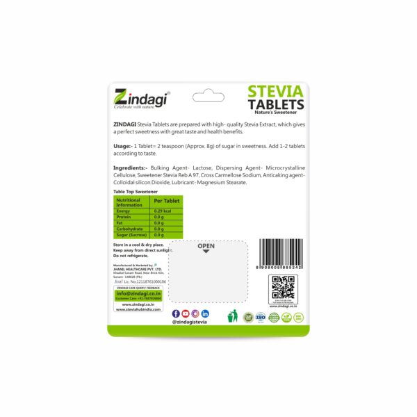 Zindagi stevia sweetener