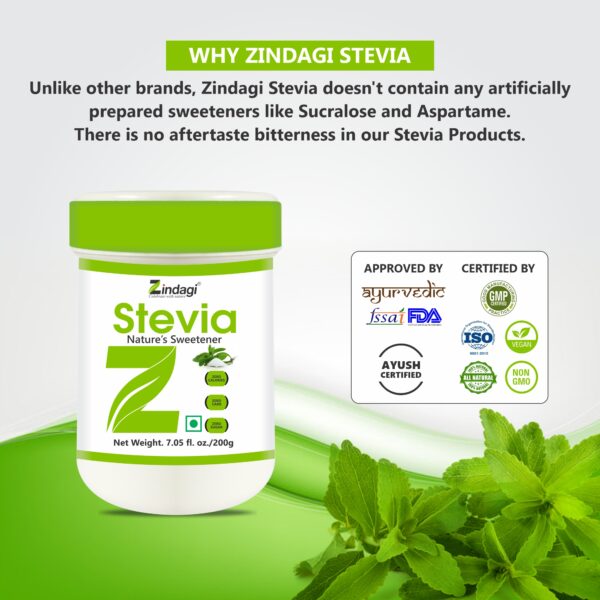 Herbal Stevia sweetener powder