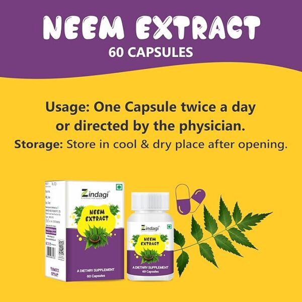 Usage of neem capsules