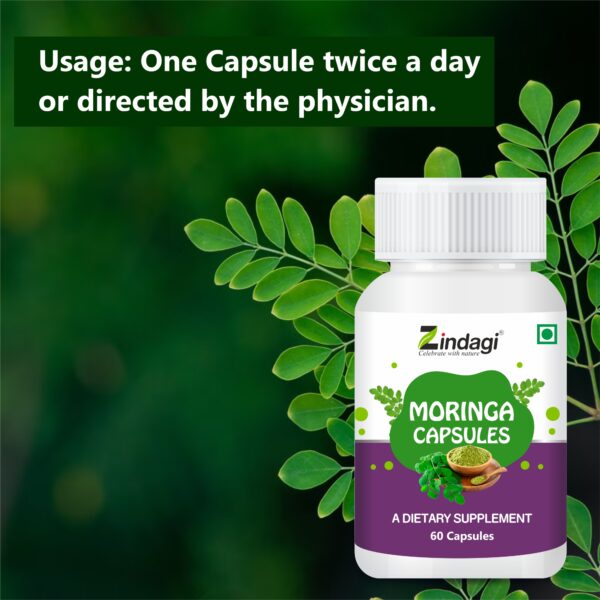 Usage of moringa capsules