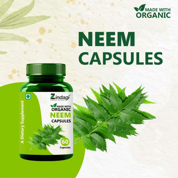 Neem Capsules for Natural Immune Support - 60 Count