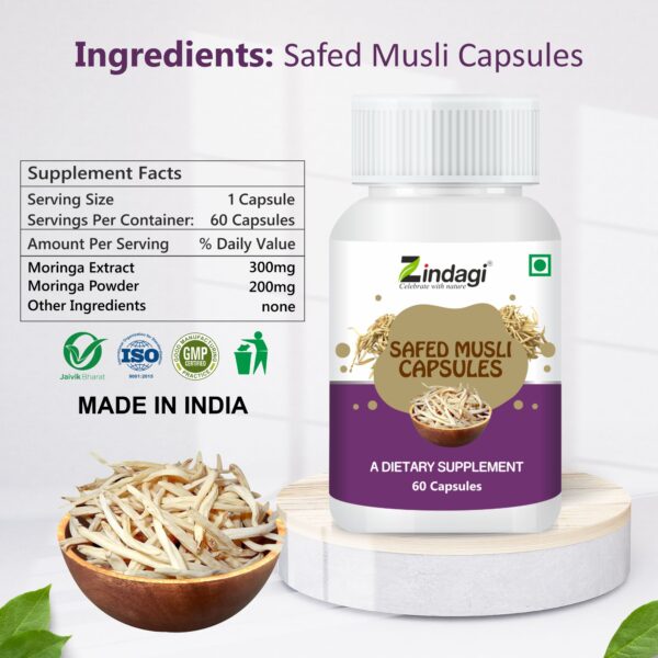 Nutritional value of safed musli