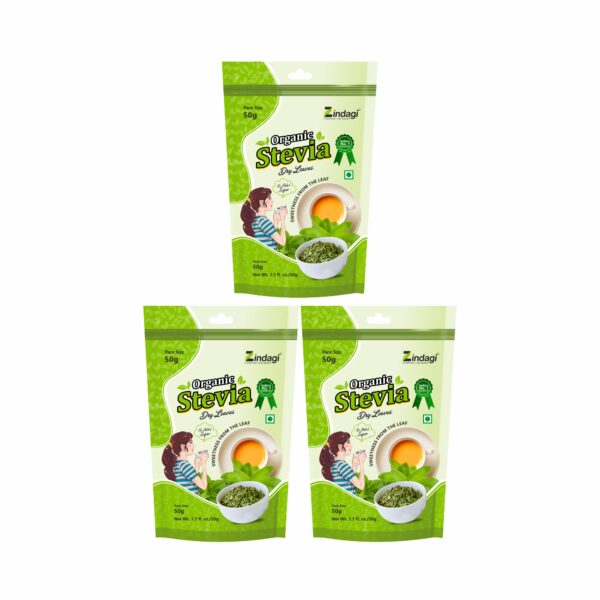 Zindagi Stevia Dry Leaves 50gm Pack of 3