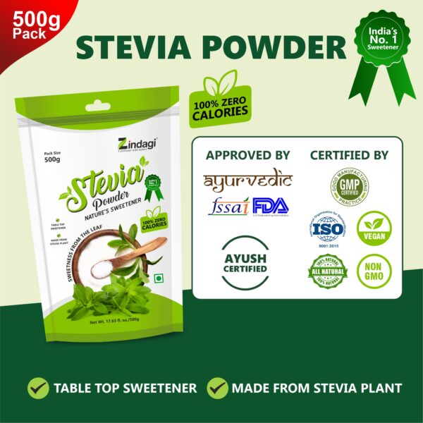 stevia powder sugar free 100% natural powder