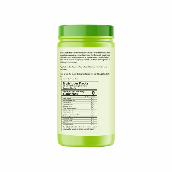 Stevia green sugar free powder