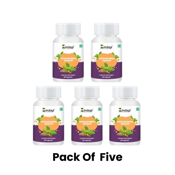 Zindagi Ashwagandha Extract Capsule Pack of 5