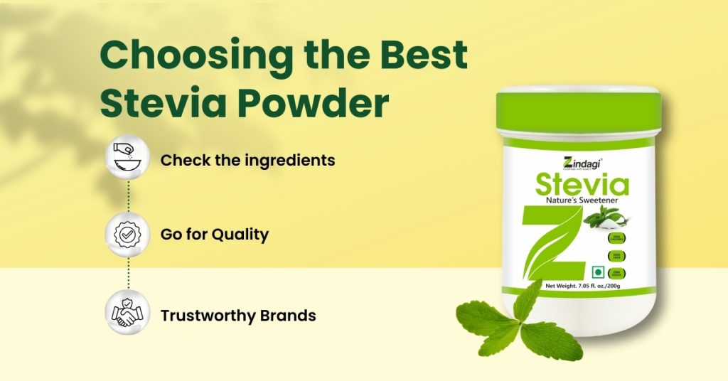 Choosing the best stevia powder