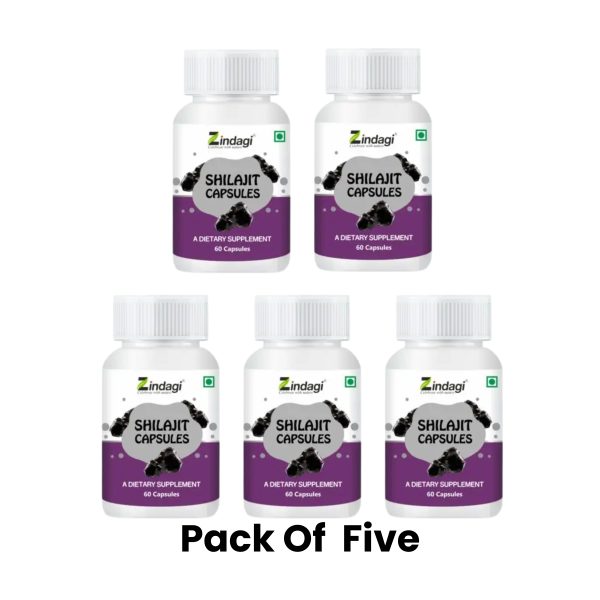 Zindagi Shilajit Extract Capsule Pack of 5